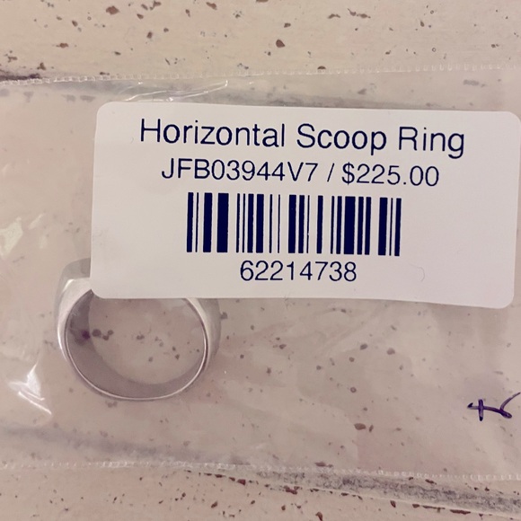 Jennifer Fisher NEW Horizontal Scoop Silver Ring Various Sizes MSRP $225 - Picture 9 of 9